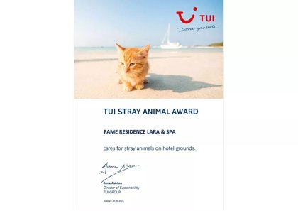 TUI Stray Animal Award